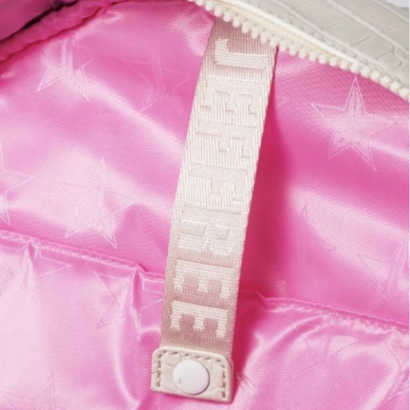 NWOT Jeffree Star White Faux Crocodile Backpack - Picture 4 of 6